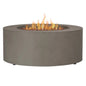 Real Flame Aegean Steel 36 in. Round Fireplace