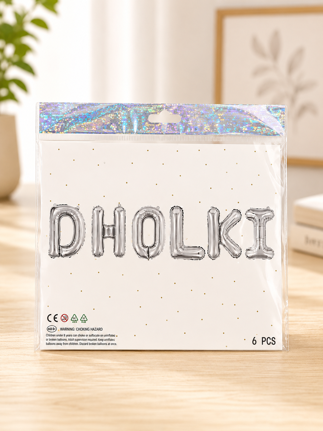 Premium Quality Foil Balloons | Qabool Hai, Dholki & Umrah Mubarak | Party Decorations