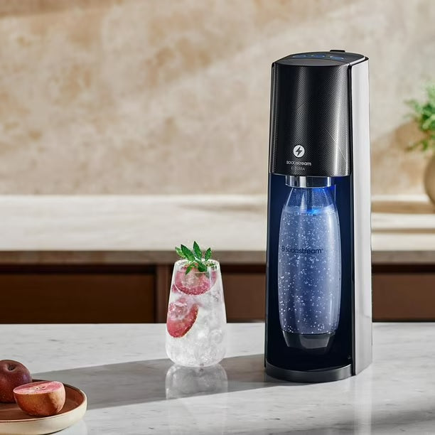 SodaStream E-Terra Sparkling Water Maker, One-Touch technology - PuriLite