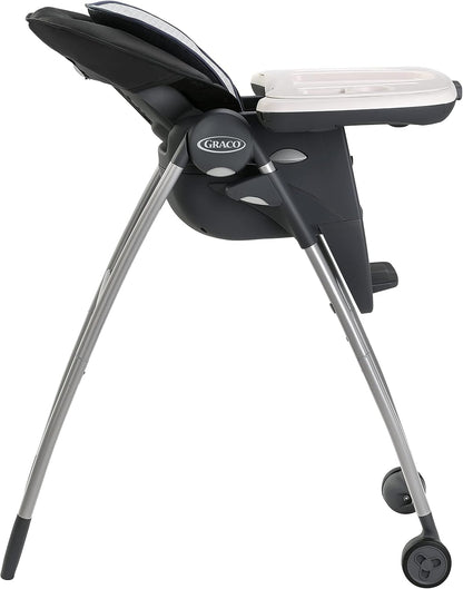 Graco Table2Table Premier Fold 7-in-1 High Chair, Rainier – Convertible Infant to Toddler Highchair with Folding Design