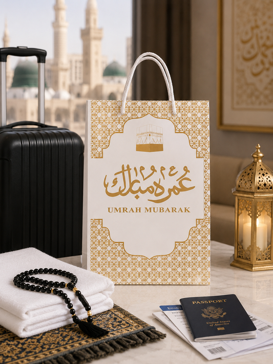 Umrah Gift Bag Large & Small | Hajj Umrah Travel Bag | Pilgrimage Luggage | Islamic Travel Carry Bag