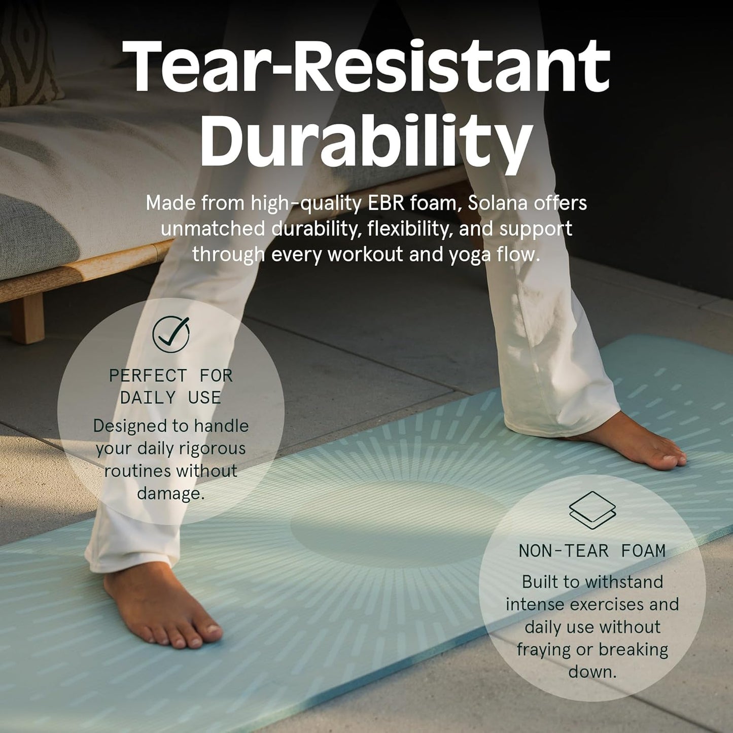 Retrospec Solana Yoga Mat 1/2" Thick – Non-Slip Exercise Mat with Nylon Strap – Pilates, Stretching & Fitness Workouts - PuriLite