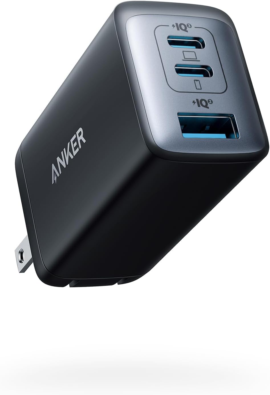 Anker USB C Charger Block(Nano II 65W), iPhone Charger 3-Port Fast Foldable, Wall Charger for iPhone 17/16/16 Pro, MacBook Pro/Air, iPad Pro, Galaxy S20, Dell XPS 13, Note 20/10+, Steam Deck, and More