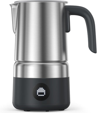 AMZCHEF 8-in-1 Milk Frother Electirc, 17oz (500ml) Stainless Steel Coffee Frother & Steamer, Mousseur A Lait for Latte, Cappuccino, Hot Chocolate, Hot Chocolate, Dishwasher Safe