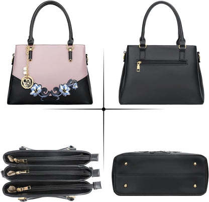 KKXIU Trendy Tote Bag for Women Lightweight Oxford Big Capacity Shoulder Purses and Handbags