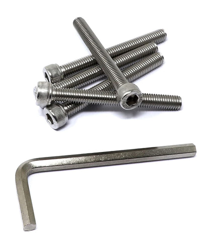 iexcell 25 Pcs M6 x 20mm Thread Pitch 1 mm Stainless Steel 304 Hex Socket Head Cap Screws Bolts Kit