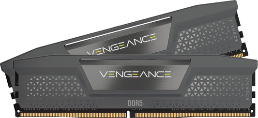 CORSAIR Vengeance DDR5 RAM 64GB (2x32GB) 6000MHz CL38-44-44-96 1.35V AMD Expo Intel XMP 3.0 Desktop Computer Memory – Gray (CMK64GX5M2B6000Z38)