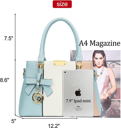 KKXIU Trendy Tote Bag for Women Lightweight Oxford Big Capacity Shoulder Purses and Handbags