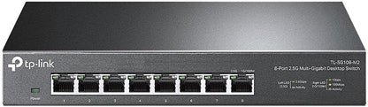 TP-Link TL-SX1008 | 8 Port 10G/Multi-Gig Unmanaged Ethernet Switch | Desktop/Rackmount | Plug & Play | Sturdy Metal Casing | Limited Lifetime Protection | Speed Auto-Negotiation
