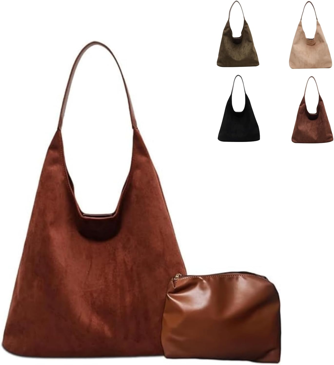 Purilite Select Leather Tote Bag for Women | Retro Hobo Bag | Slouchy Shoulder Bag | Office Handbag | Travel & Work Purse