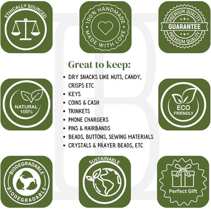 Handmade 6" Wooden Snack Bowl | Decorative Candy Dish | Key Bowl | Tableware Accent | Home Decor for Living Room & Kitchen - PuriLite