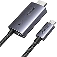 UGREEN USB C to HDMI Cable 4K 60Hz 6FT Thunderbolt 4/3 to HDMI Type C to HDMI Braided Cord Converter Support 3D HDR Compatible with MacBook Pro/Air, iMac, iPad Pro, Galaxy S20 S10, Surface, Dell, HP