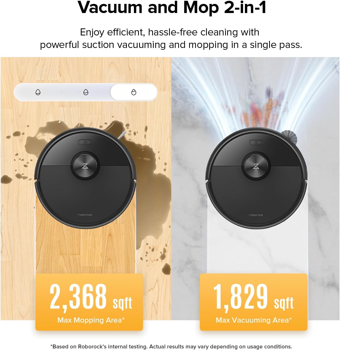 roborock Q7 M5 Robot Vacuum and Mop Combo, 10,000Pa Suction, Automatic Vacuum Cleaner for Home Robot, Self-Charging Robotic Vacuum Cleaning, APP-Controlled Mopping, LiDAR Navigation, Pet Hair