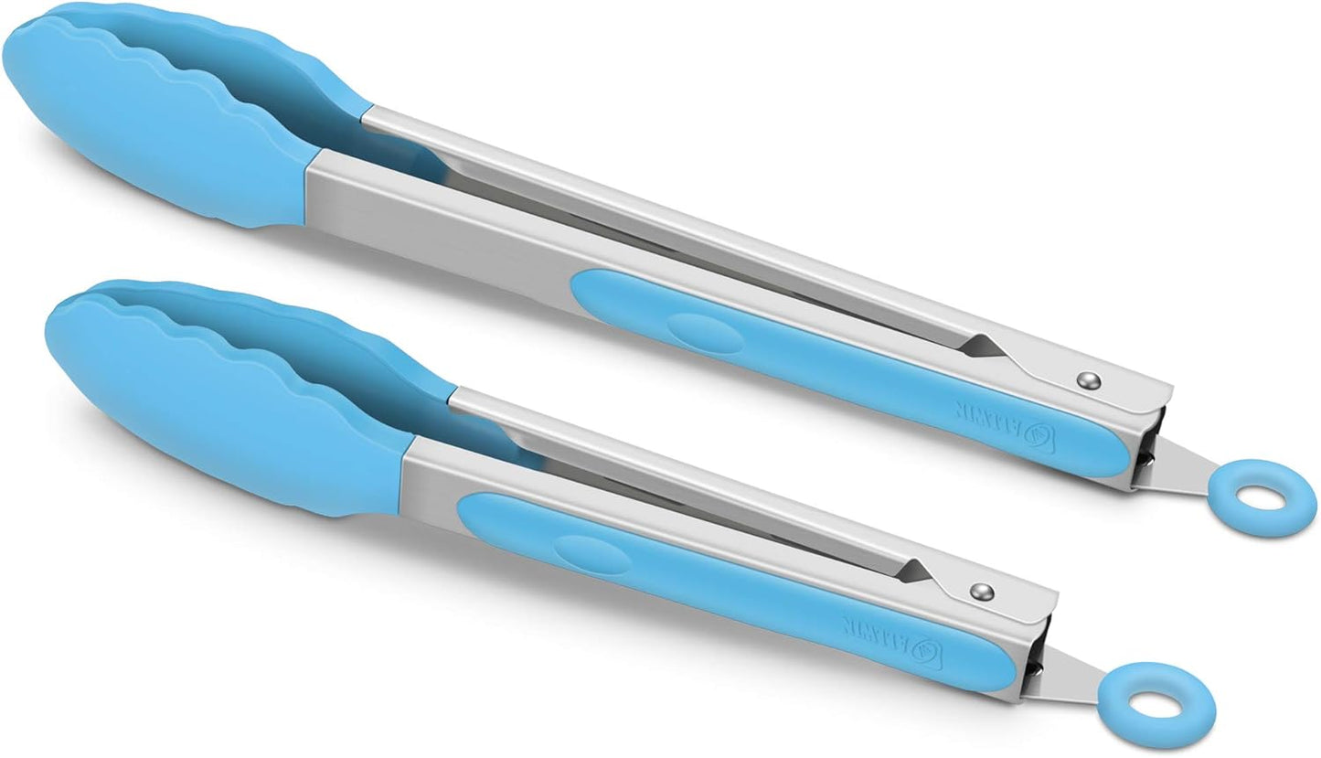 Purilite Select Silicone &amp; Stainless Steel Kitchen Tongs