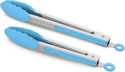 Purilite Select Silicone &amp; Stainless Steel Kitchen Tongs