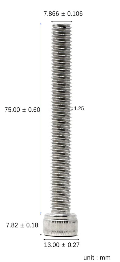 iexcell 25 Pcs M6 x 20mm Thread Pitch 1 mm Stainless Steel 304 Hex Socket Head Cap Screws Bolts Kit