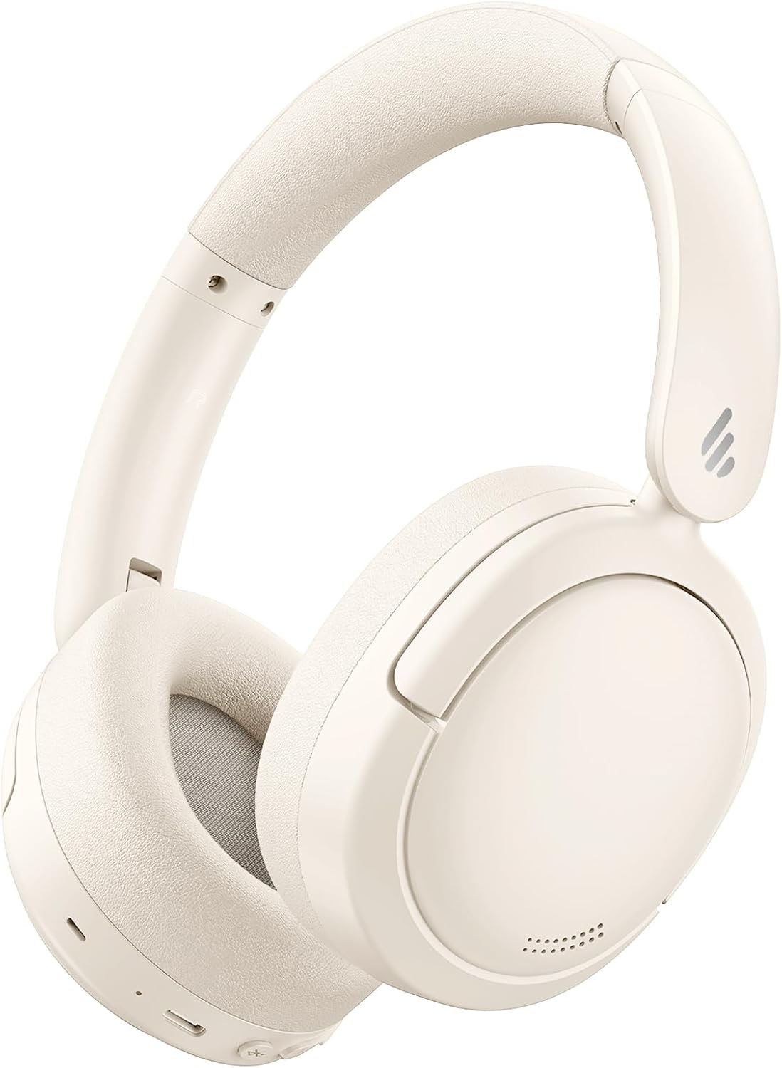 Edifier V80 Hybrid Active Noise Cancelling Bluetooth Headphones, Wireless Over Ear Headset with 45H Playtime, Wired Hi-Res Audio Fast Charging Multipoint Connection for Home Travel Office - Navy Blue