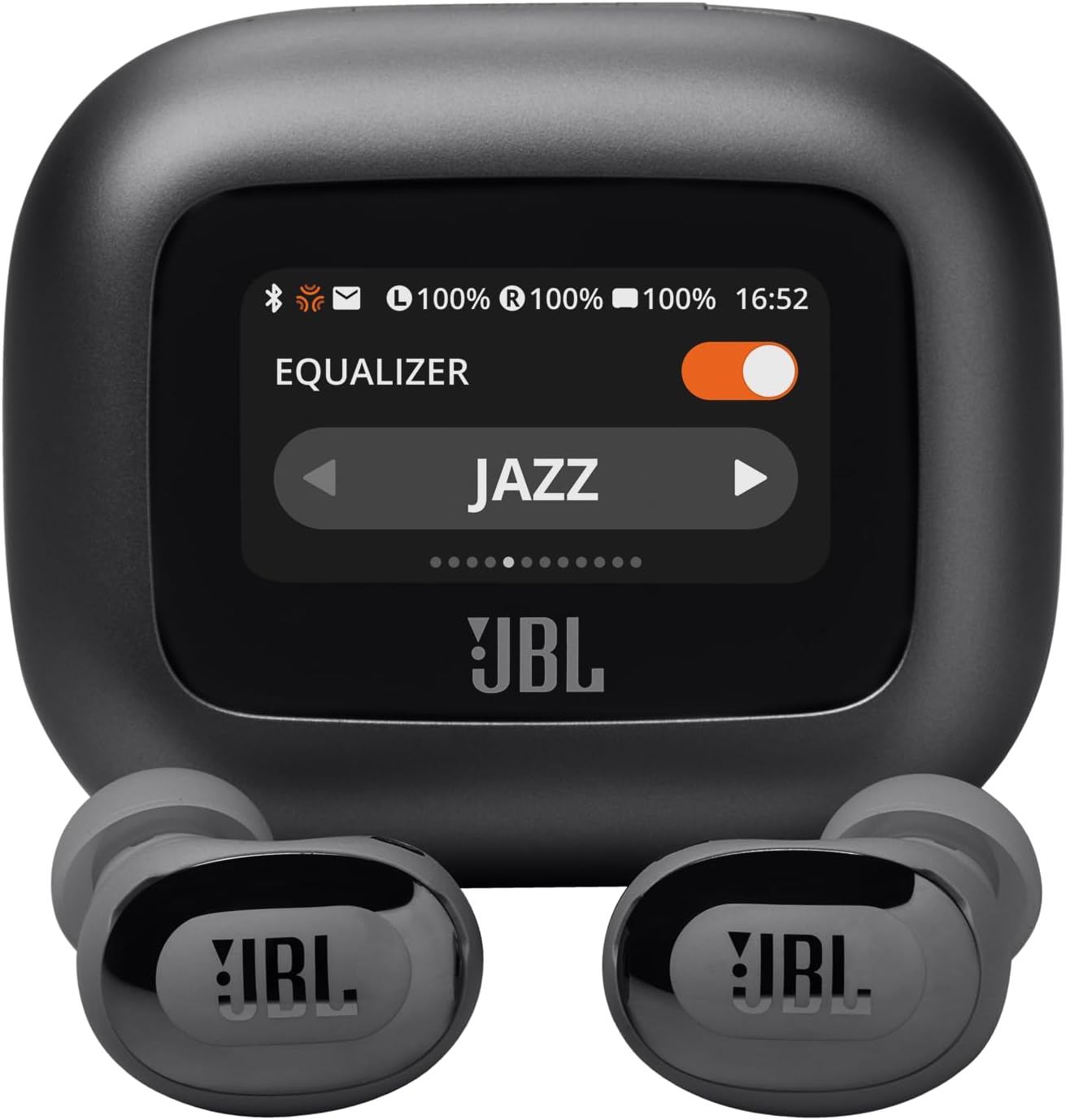 JBL Live Beam 3 - True Wireless Noise-Cancelling Closed-Stick Earbuds, 48Hrs Total Playback, Wireless Charging, 6 Mics for Perfect Calls, Multi-Point Connection, IP55 Waterproof and dustproof