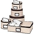 Hard Shell China Storage Containers | Dish Storage Boxes | Moving Storage Containers | Dinnerware Organizer Set | Seasonal Storage Solutions - PuriLite