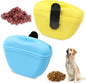 Silicone Dog Treat Pouch 2pcs, MGKSHADOW Treat Pouch Dog Training with Clip and Magnetic Closure, Dog Treat Bag for Dog Walks(Yellow & Blue)