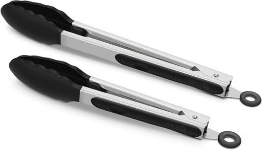 Purilite Select Silicone &amp; Stainless Steel Kitchen Tongs