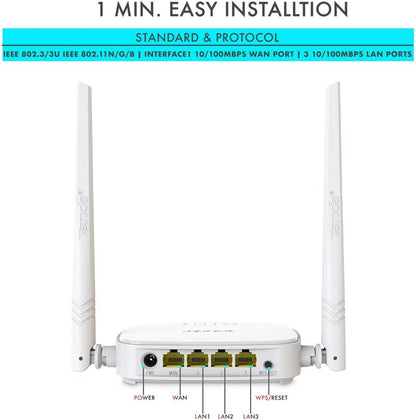 Tenda AC1200 WiFi Router, Dual Band Wireless Router 4 x 100 Mbps Ethernet Ports, Supports APP, Guest WiFi, Access Point Mode, IPv6, Parental Control(AC6)