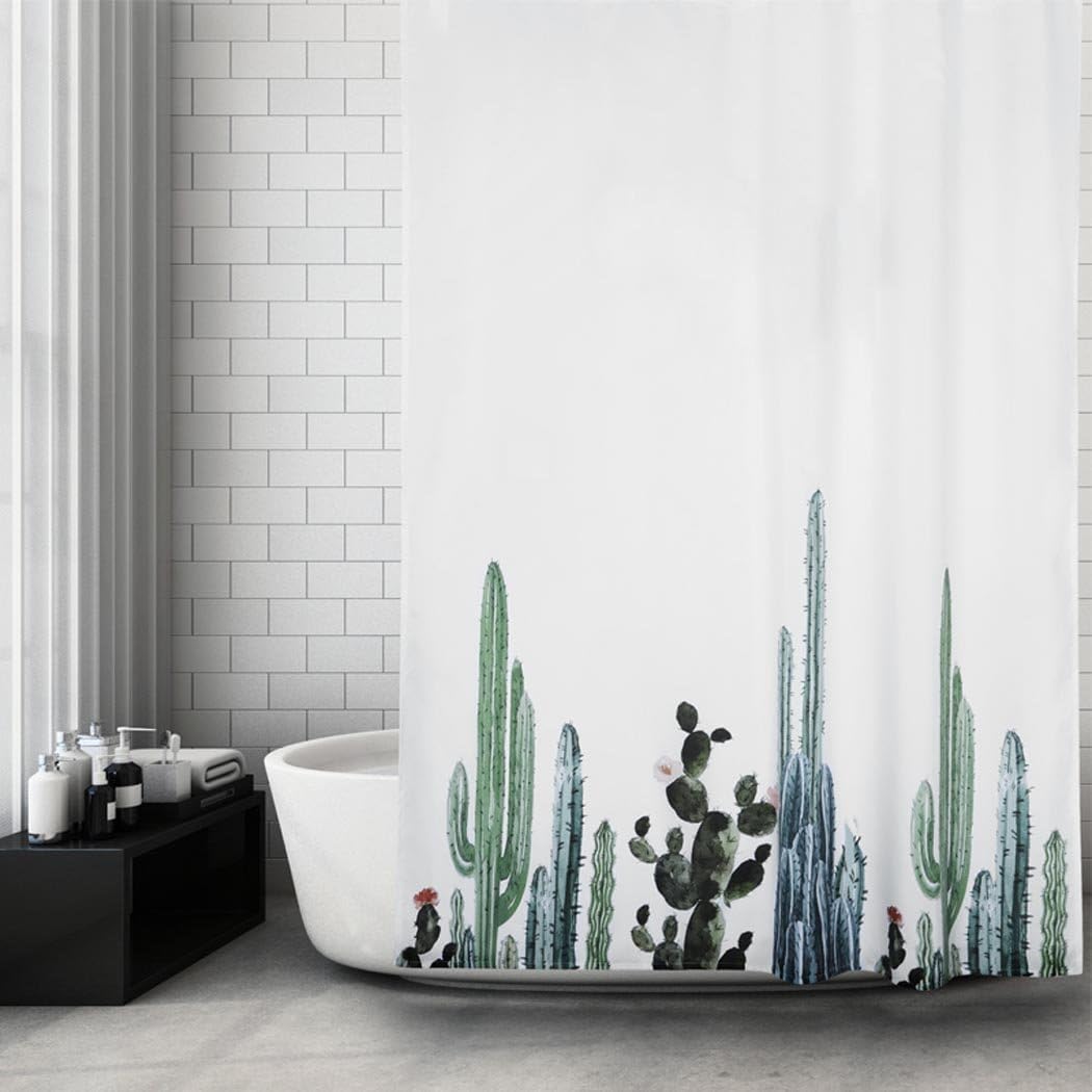 Mantto Canadian Smoky Mountain Cliff Outdoor Idyllic Photo Art Shower Curtain, National Parks Home Decor Curtain, Waterproof Polyester Fabric Bathroom Shower Curtain with Hooks 72" x 72"