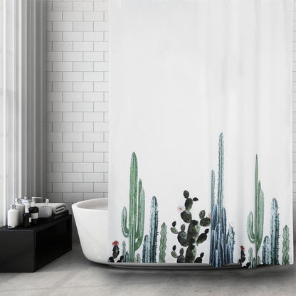 Mantto Canadian Smoky Mountain Cliff Outdoor Idyllic Photo Art Shower Curtain, National Parks Home Decor Curtain, Waterproof Polyester Fabric Bathroom Shower Curtain with Hooks 72" x 72"