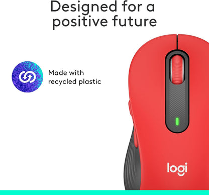 Logitech Signature M650 L Full Size Wireless Mouse - For Large Sized Hands, 2-Year Battery, Silent Clicks, Customizable Side Buttons, Bluetooth, for PC/Mac/Multi-Device/Chromebook - Black