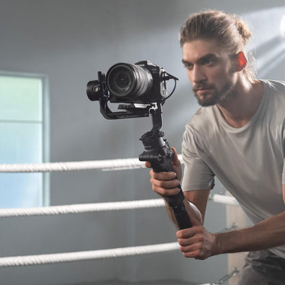 DJI RS 3 Mini, 3-Axis Gimbal Stabilizer for Cameras Canon/Sony/Panasonic/Nikon/Fujifilm, 2 kg (4.4 lbs) Tested Payload, Camera Stabilizer, Camera Gimbal with Native Vertical Shooting