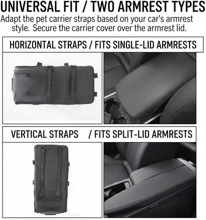 Console Dog Seat for Mazda MX-5 Miata 2000-2025, Pet Booster, Automotive Car Bed, Cat Soft-Sided Carrier, Portable Vehicle Travel Bag Grey
