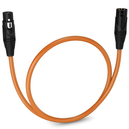 LyxPro 6 Feet XLR Microphone Cable Balanced Male to Female 3 Pin Mic Cord for Powered Speakers Audio Interface Professional Pro Audio Performance and Recording Devices - Blue