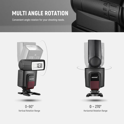 NEEWER TT560 Flash Speedlite Compatible with Canon Sony Nikon Panasonic Olympus Pentax and Other DSLR, Studio Light Digital Camera Speedlight with Standard Hot Shoe, Mini Stand, Cleaning Cloth & Bag