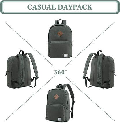 VASCHY Lightweight School Backpack for Women with Sleeve for 14" Laptop