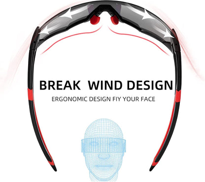 ROCKBROS Photochromic Sunglasses for Men Cycling Sunglasses Sports Bike Glasses