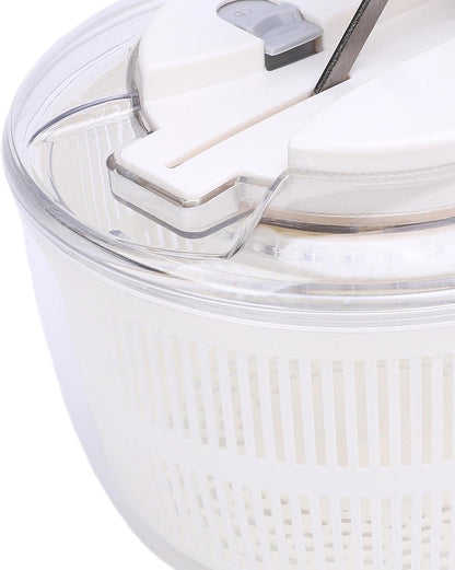 SENECESLI Salad Spinner, Easy Press Vegetable Dryer PP for Lettuce (Black)