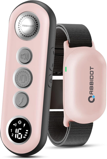 ABBIDOT Shock Collar (8-120 lbs) - Small Size Dog Training Collar with Remote Waterproof Rechargeable Dog Shock Collar with Remote E Collar for Small Medium Large Dogs (Light Blue)