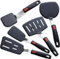 KAKAMINA 5-Pack Silicone Spatula Turner Set, Nonstick Safe