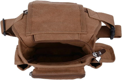 Motorcycle Drop Leg Bag Nylon Waist Pack for Men Women Travel Hiking Tactical Cycling Bike Ride Riding Crossbody Shoulder Fanny Pouch