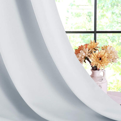 NICETOWN Blackout Curtains 2 Panels for Bedroom- Thermal Insulated Grommet Blackout Curtains 63 Inches Long for Living Room/Kitchen Rideaux occultants (2 Panels, W42 x L63 -Inch,Grey)