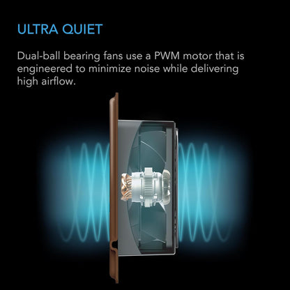 AC Infinity AIRTAP T4 White, Register Booster Fan for 4” x 10” Vents, Thermostat Control Improves Heating & Cooling, Quiet 10-Speed Remote Control & Bluetooth App. ONLY FITS 4” x 10” Duct Openings