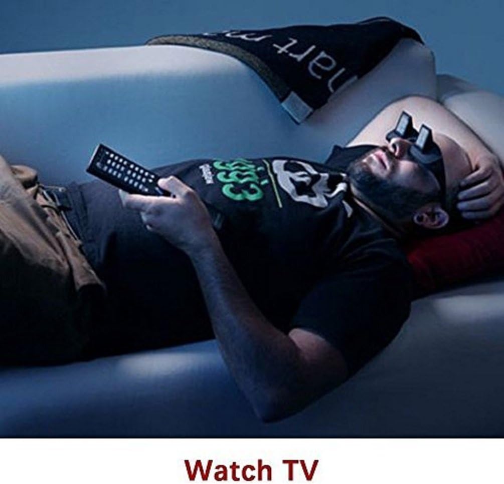 Valuu Lazy Glasses Bed Prism Glasses Lazy Spectacles Horizontal Glasses High Definition Glasses Prism Periscope Lie Down Eyeglasses for Reading and Watch TV in Bed Unisex