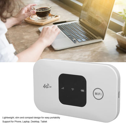 4G Mobile Hotspot, H5577 Portable Unlocked Mobile Hotspot,Download 150Mbps, Upload 50Mbps,Up to 10 Users, Router with 2100mAh Rechargeable Battery,for Phone Laptop