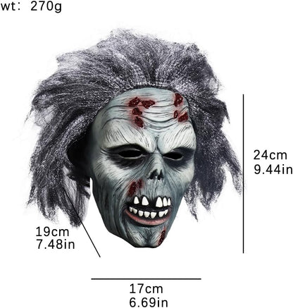 Lofytain Halloween Zombie Latex Mask – Realistic and Horrifying