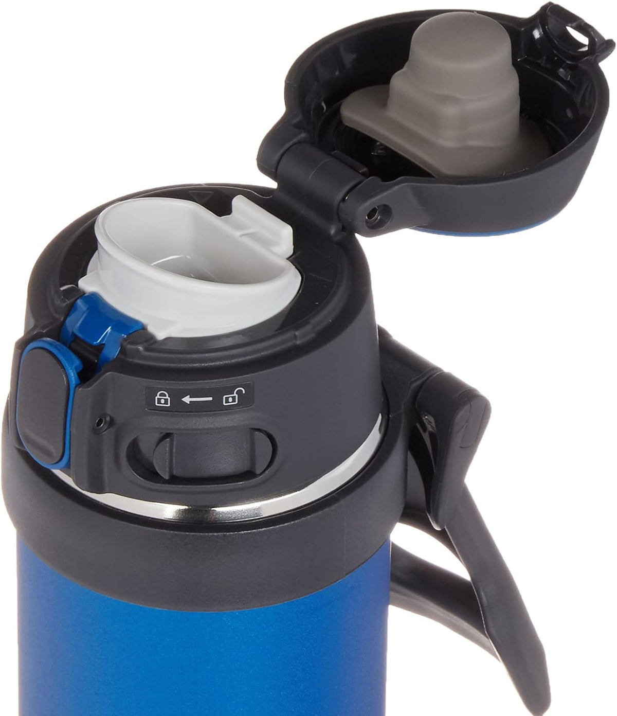 Zojirushi Flip-and-Go Stainless Mug, 20-Ounce, Cobalt Blue