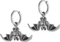 HZMAN Bat Earring for Men Women Stainless Steel Gothic Punk Vampire Bat Dangle Drop Earring Halloween Earring Jewelry Gift