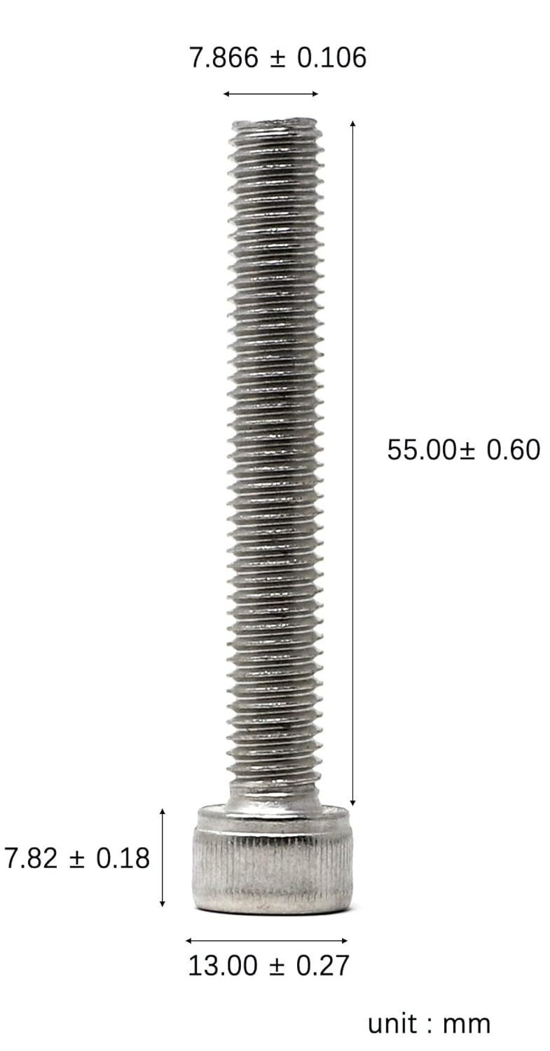 iexcell 25 Pcs M6 x 20mm Thread Pitch 1 mm Stainless Steel 304 Hex Socket Head Cap Screws Bolts Kit