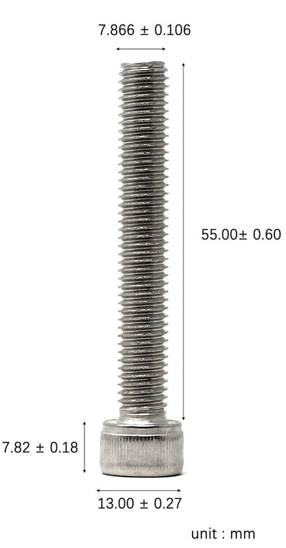 iexcell 25 Pcs M6 x 20mm Thread Pitch 1 mm Stainless Steel 304 Hex Socket Head Cap Screws Bolts Kit