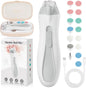 Prolixity Baby Nail Trimmer Electric, 15 in 1 Baby Nail Clippers for Gentle Nail Care, Rechargeable Baby Nail File Electric with Light &15 Grinding Pads for Infant Toddler, Grey