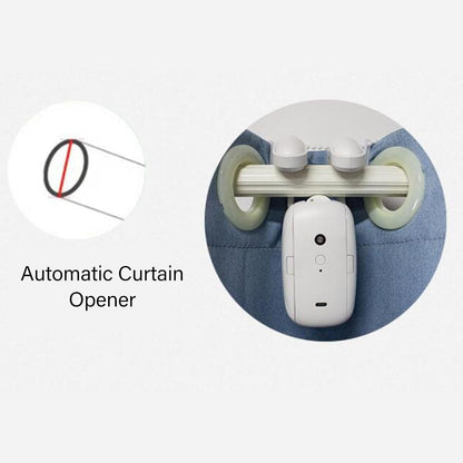 Smart Automatic Curtain Opener | Silent Electric Curtain Robot with Remote Control | Long Battery Life | Easy Install Smart Curtain Device for Home & Office